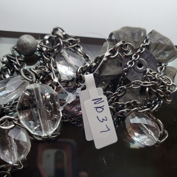 Tea times of yesterday mesh statement necklace N1037 - Picture 4 of 4